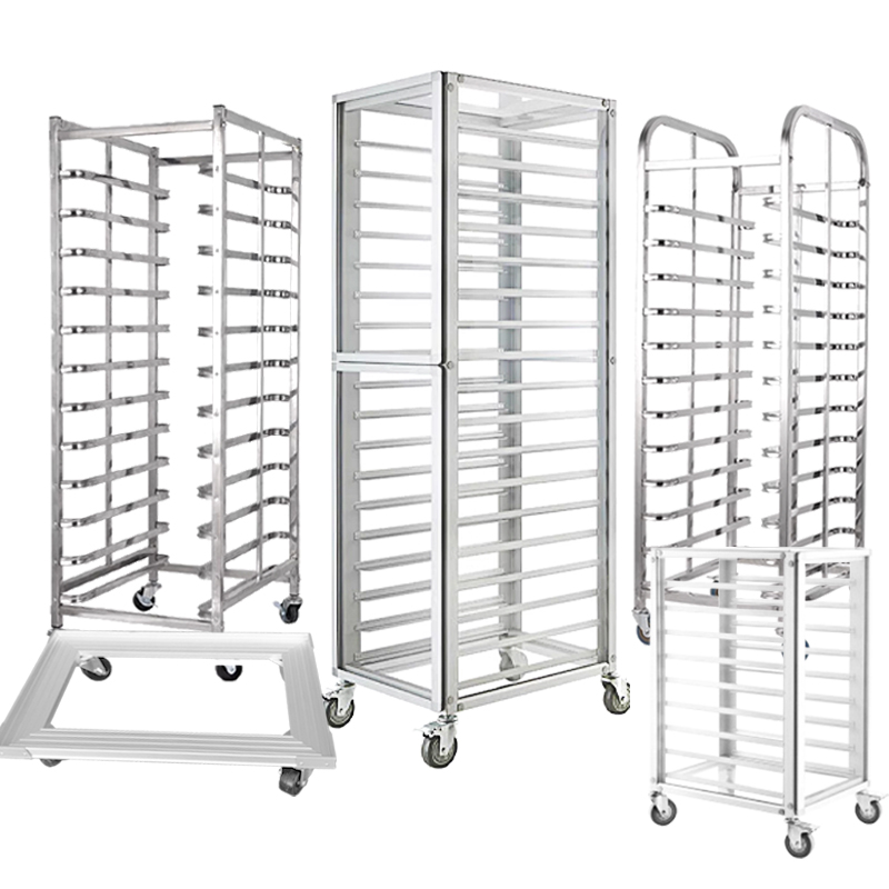 Kitchen Baking Tray Rack - 業務用アルミ製天板トロリー 多段トレイラック ホテル レストラン 厨房 食品・ベーカリーラックトロリー