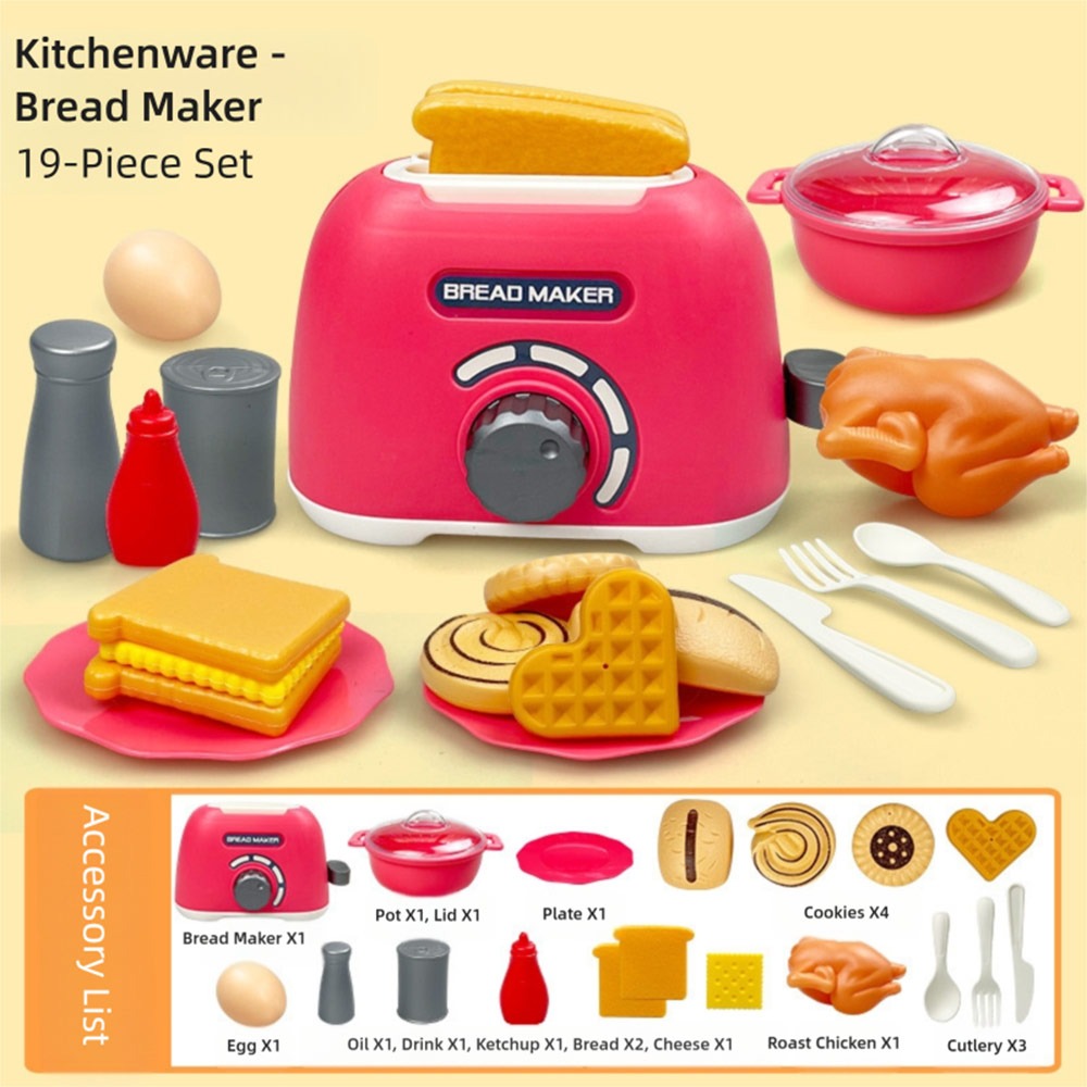 Kitchen Kids Baking Set - マルチカラーキッズクッキングプレイセットプラスチックガスストーブベーキングプレイセット電子レンジシミュレーションデザインままごとキッチンおもちゃ子供用プレイ