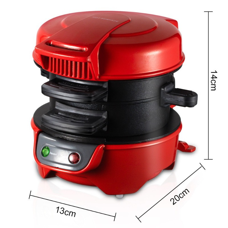 220V 110V ミニ電気バーガーサンドイッチメーカーマシ - Kitchen Baking Machine のレビューと価格