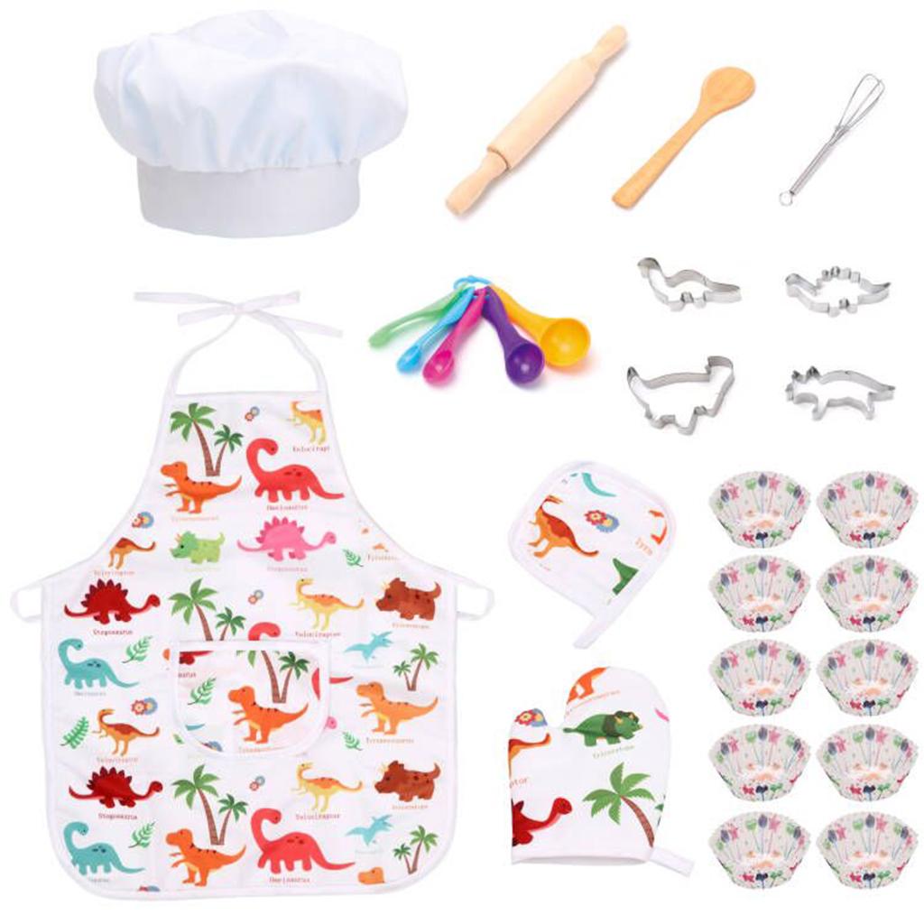 25点入りごっこ遊びキッズシェフコスチュームセット、ベーキン - Kitchen Kids Baking Set のレビューと価格