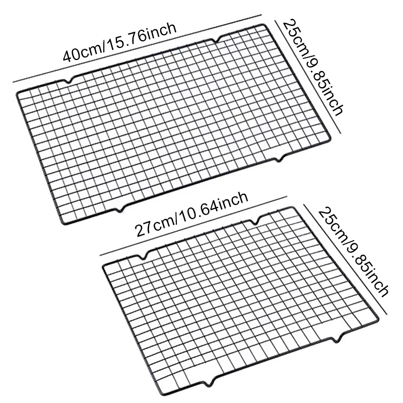 1/2 個ケーキ冷却ラック小大ステンレス鋼ワイヤーベーキング - Kitchen Baking Tray Rack のレビューと価格