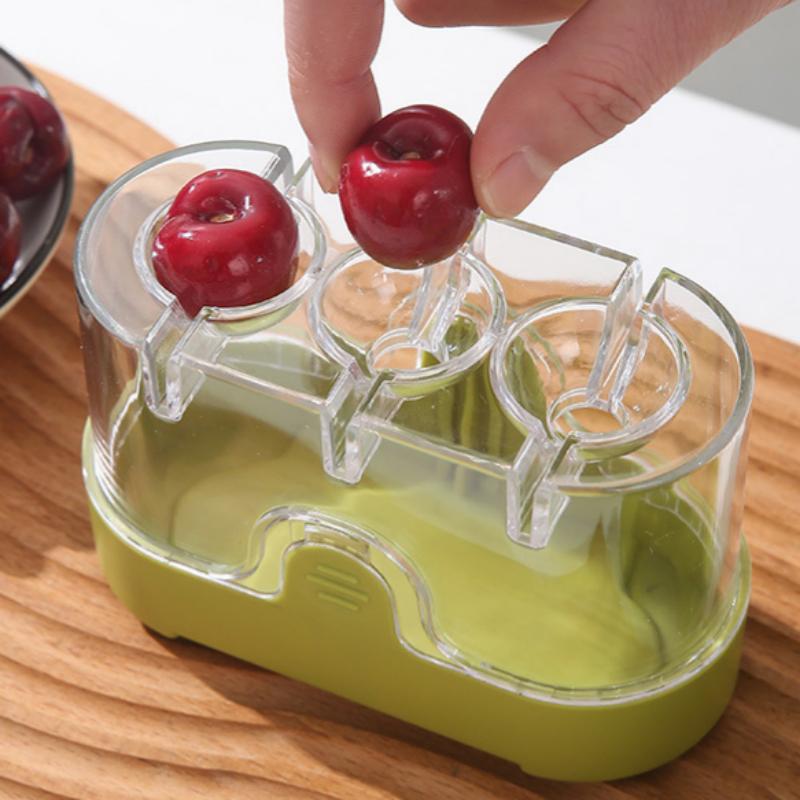 マルチスロットチェリー＆オリーブピッター ワンタッチ高速操作 - Kitchen And Baking Tools のレビューと価格