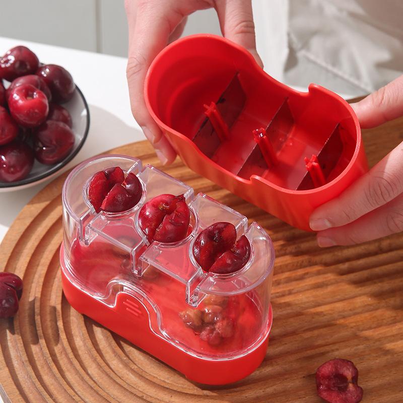 マルチスロットチェリー＆オリーブピッター ワンタッチ高速操作 - Kitchen And Baking Tools のレビューと価格