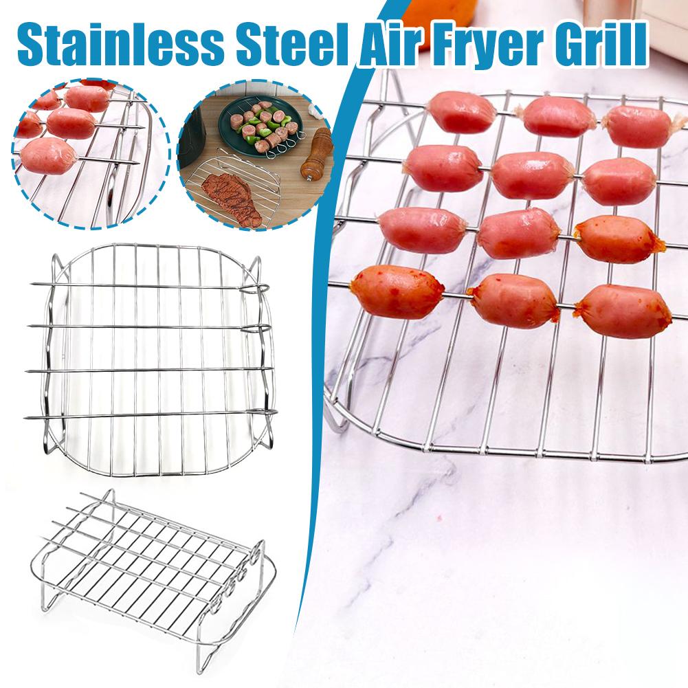 ステンレス製エアフライヤーバスケットトレイ、エアフライヤーラ - Kitchen Baking Tray Rack のレビューと価格