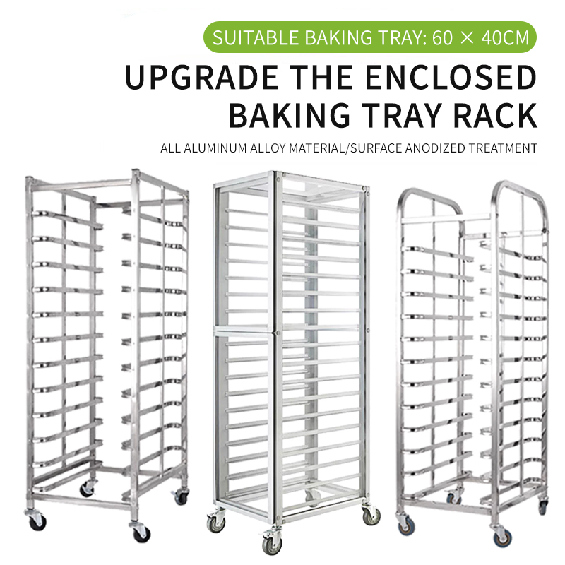 業務用アルミ製天板トロリー 多段トレイラック ホテル レスト - Kitchen Baking Tray Rack のレビューと価格