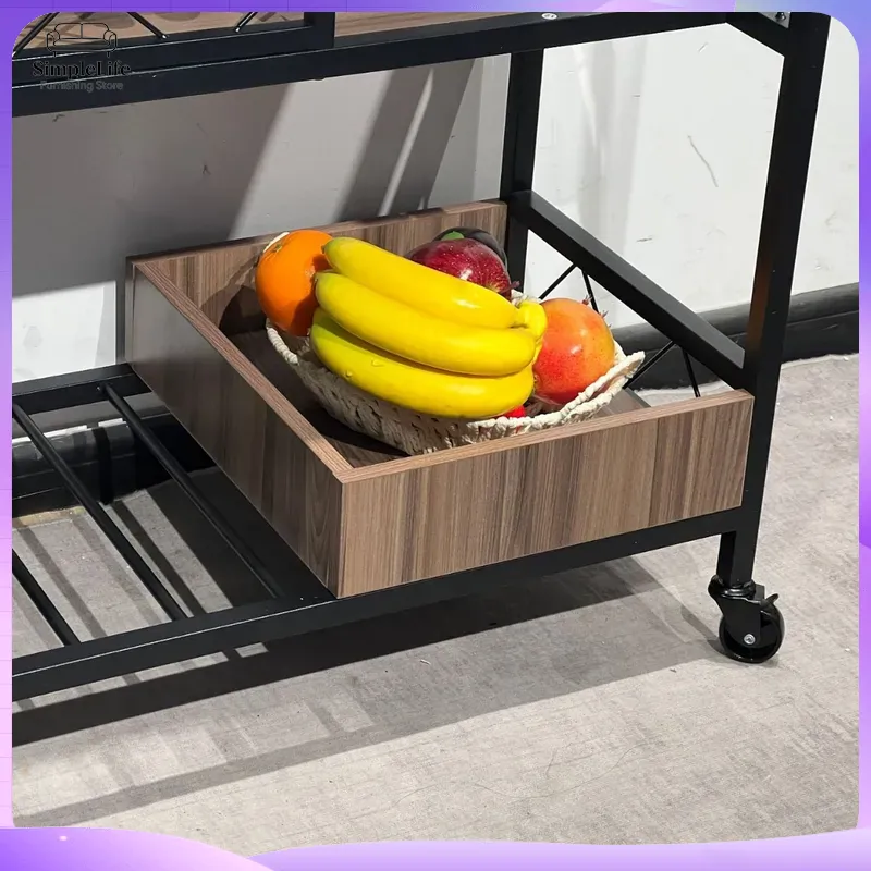 多機能キッチンカート、収納棚付き、調理、ベーキング、食品の準 - Kitchen Baking Cart のレビューと価格