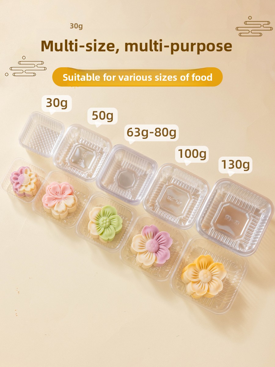 厚みのあるプラスチック製月餅包装箱ベーストレイ緑豆ケーキ独立 - Kitchen And Baking Tools のレビューと価格