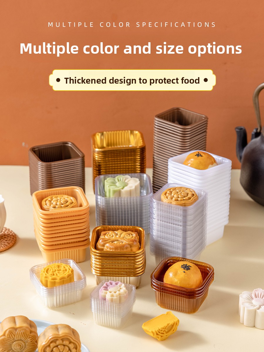 厚みのあるプラスチック製月餅包装箱ベーストレイ緑豆ケーキ独立 - Kitchen And Baking Tools のレビューと価格