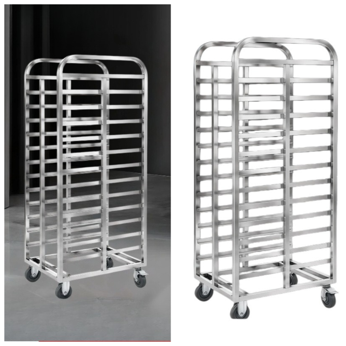 ステンレス鋼多層ベーキングトレイトラック業務用キッチンステン - Kitchen Baking Cart のレビューと価格