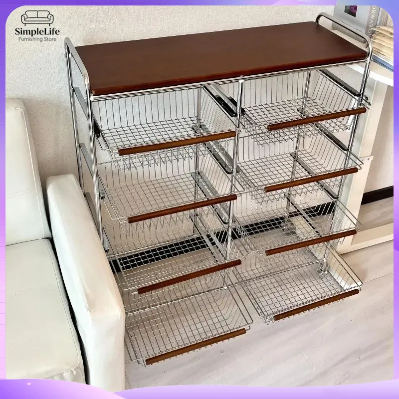 レトロキッチンカート（ホイール付き）移動式収納トロリー、調理 - Kitchen Baking Cart のレビューと価格