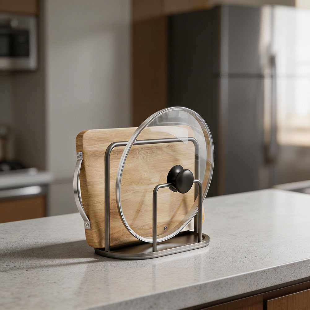 まな板ホルダー アルミ製ラック まな板、ベーキングトレイ、ク - Kitchen Baking Tray Rack のレビューと価格