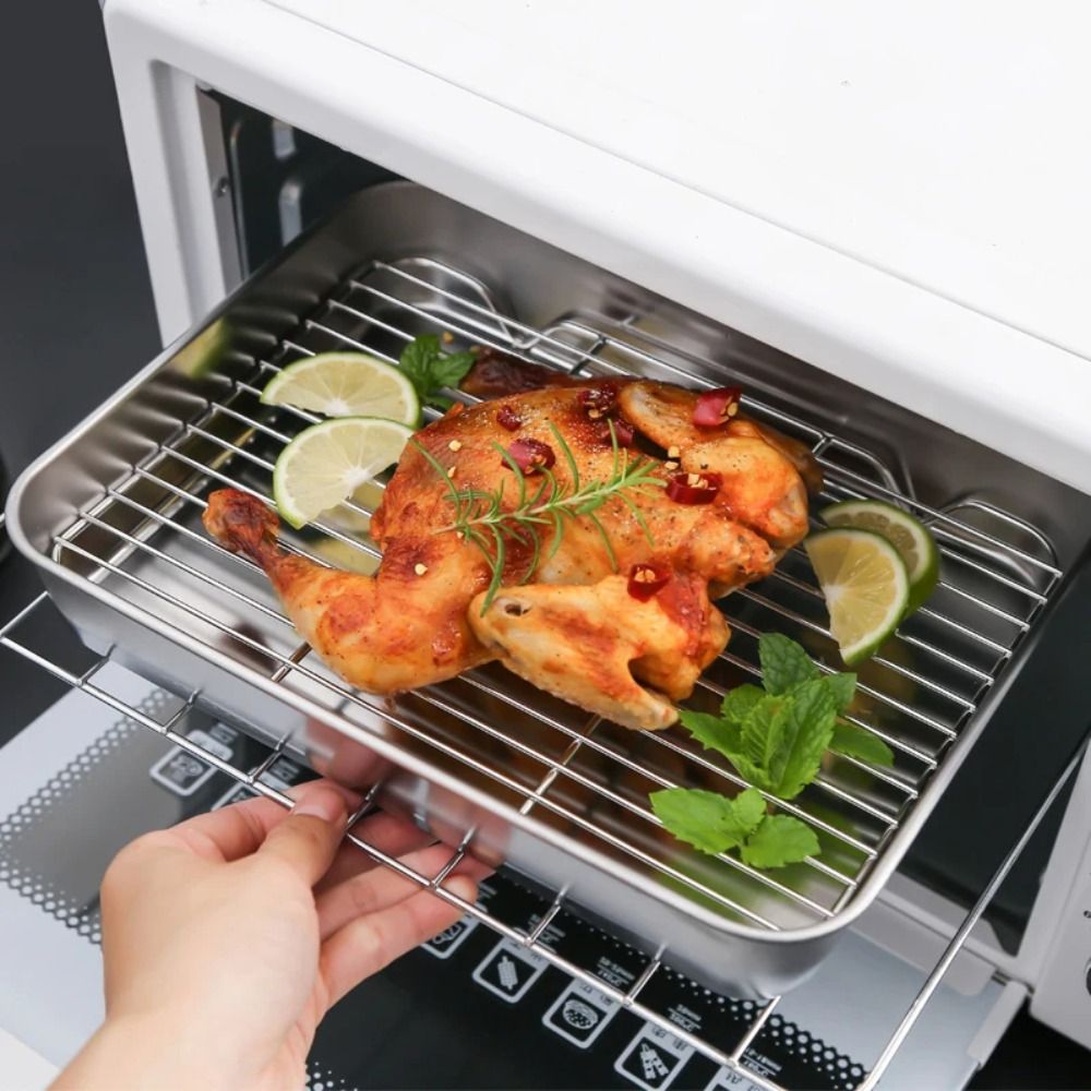 ポータブルノンスティックステンレス製ベーキングパン、冷却ラッ - Kitchen Baking Tray Rack のレビューと価格