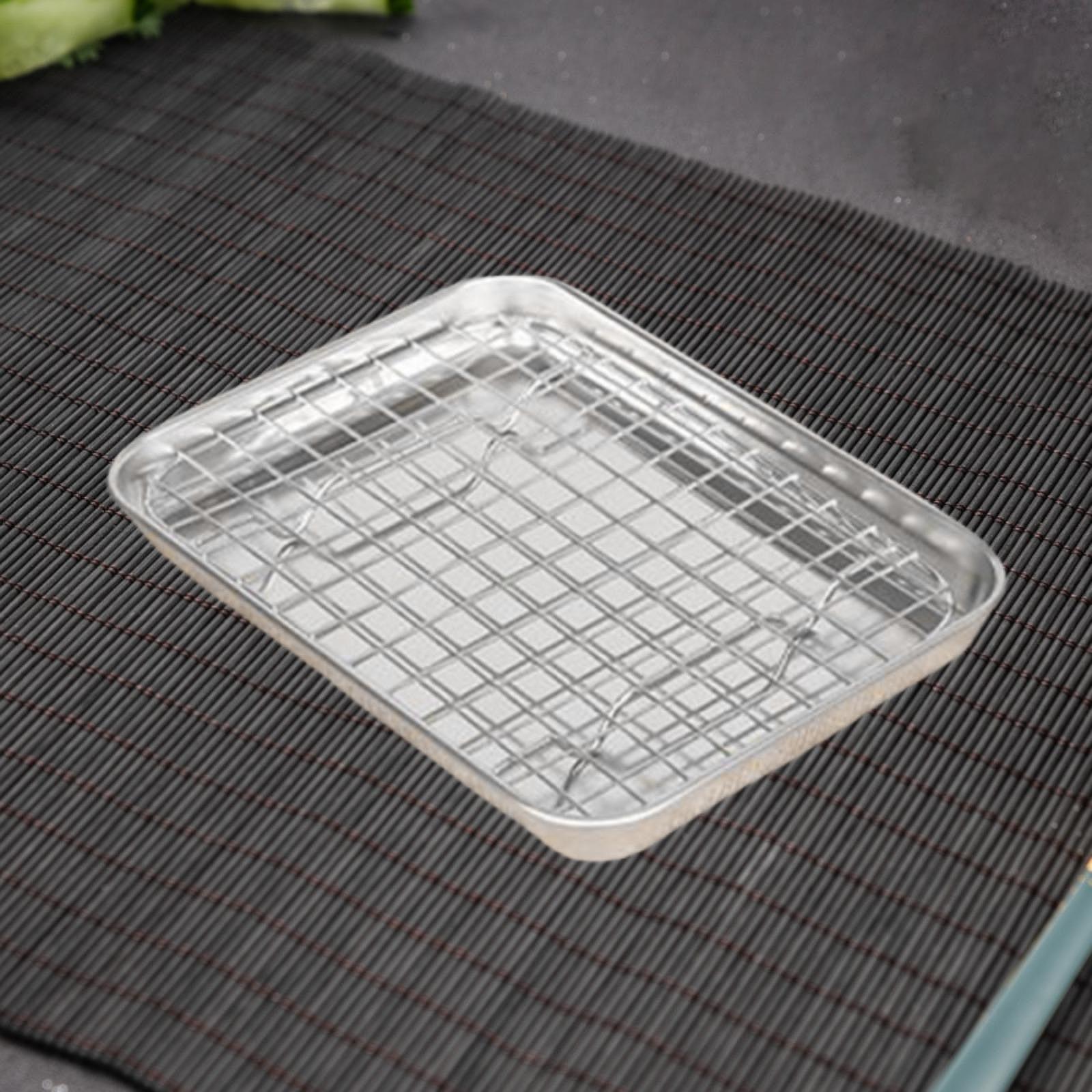 ステンレス製ベーキングシート ラック付き 多用途ベーキングパ - Kitchen Baking Tray Rack のレビューと価格