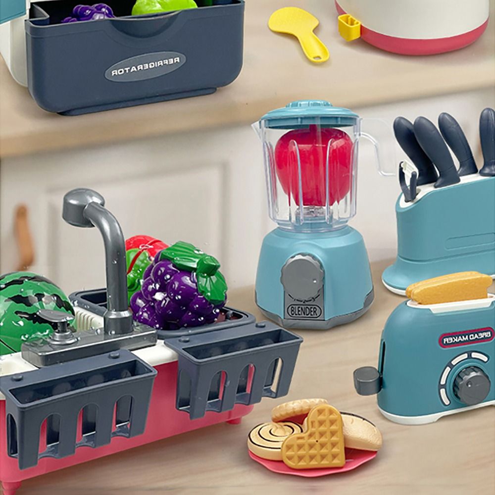 マルチカラーキッズクッキングプレイセットプラスチックガススト - Kitchen Kids Baking Set のレビューと価格