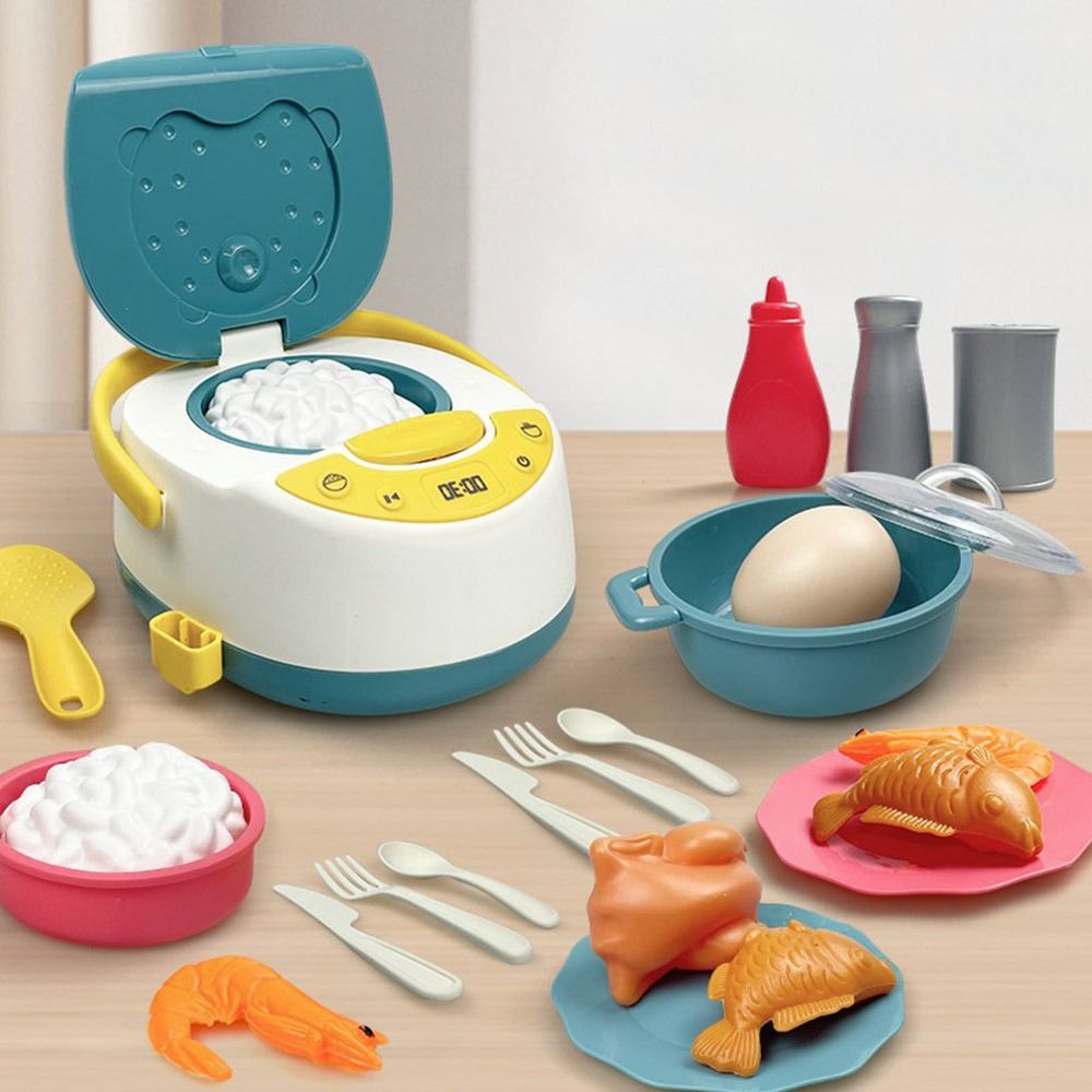 マルチカラーキッズクッキングプレイセットプラスチックガススト - Kitchen Kids Baking Set のレビューと価格