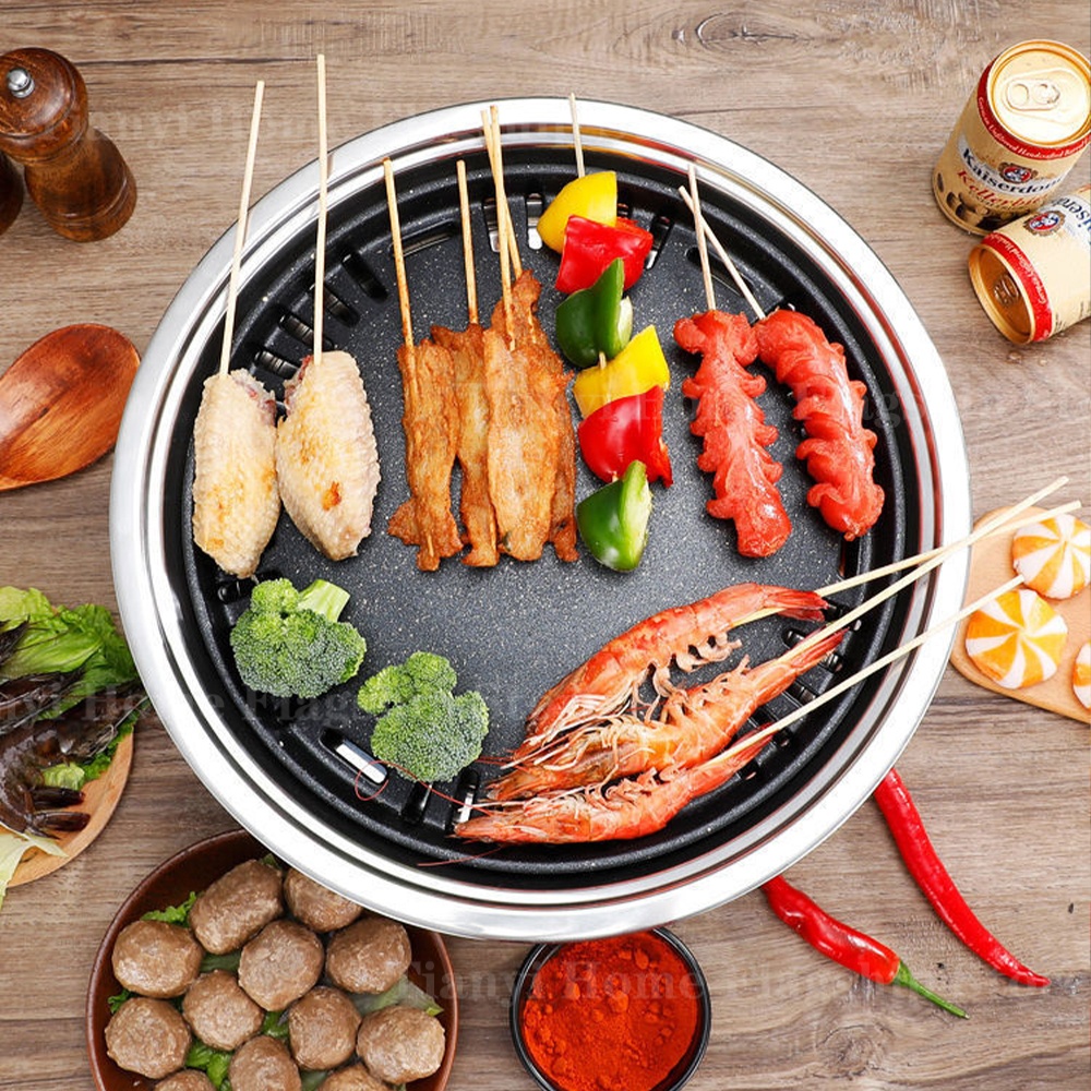 ステンレス鋼炭火グリルカーボンストーブバーベキューグリルラッ - Kitchen Baking Tray Rack のレビューと価格