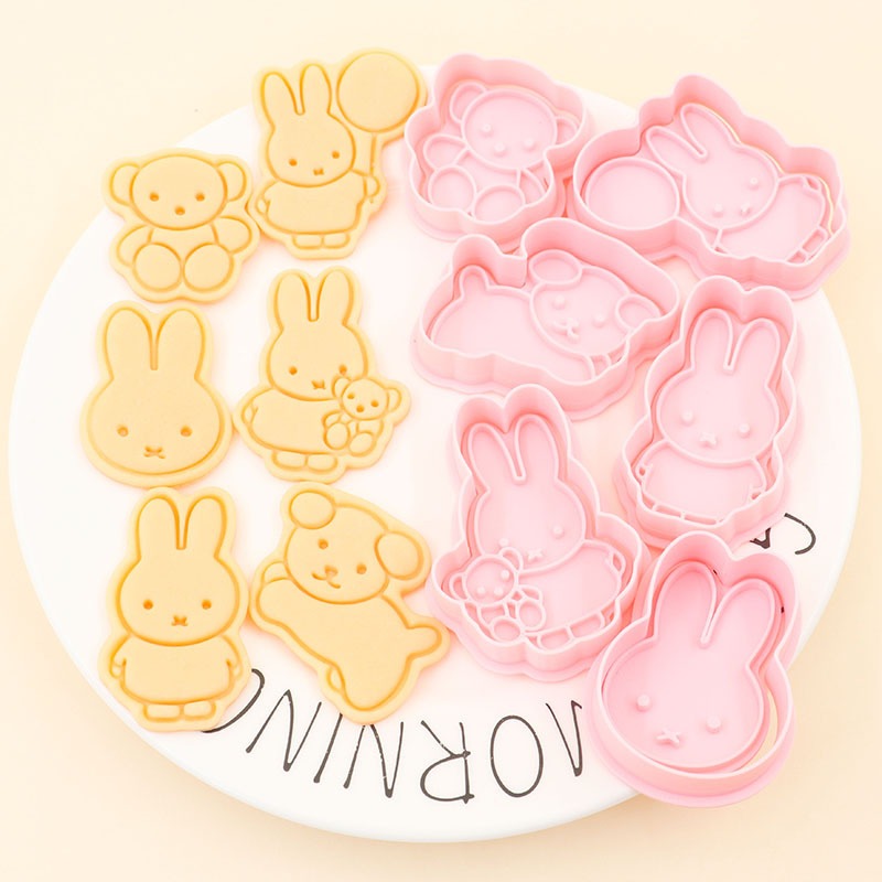 ミッフィーシリーズ漫画クッキー型かわいいDIYシミュレーショ - Kitchen And Baking Tools のレビューと価格