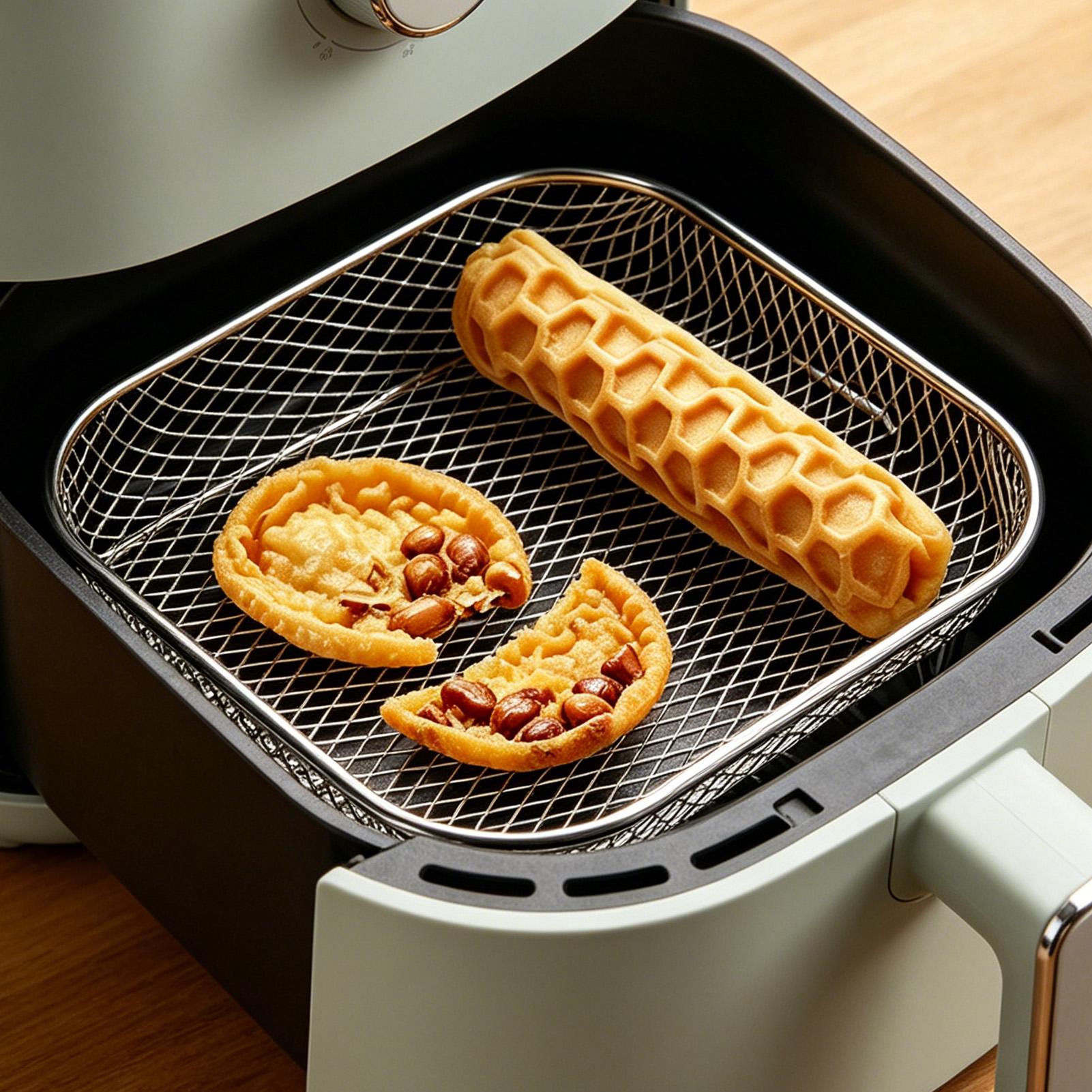積み重ね可能なエアフライヤーグリルラックステンレス鋼BBQス - Kitchen Baking Tray Rack のレビューと価格