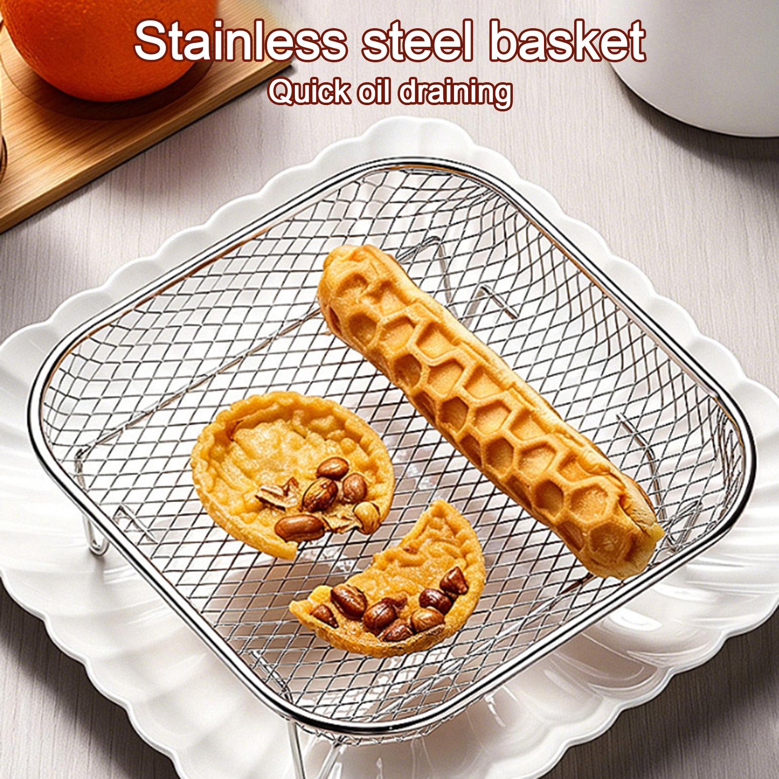 積み重ね可能なエアフライヤーグリルラックステンレス鋼BBQス - Kitchen Baking Tray Rack のレビューと価格