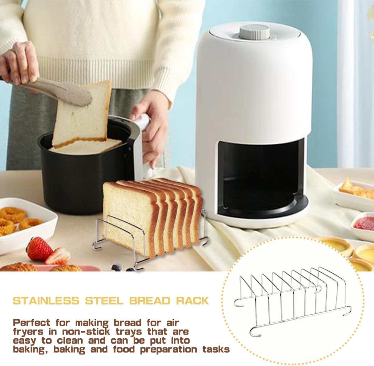 1 個ステンレス鋼トーストパンラック冷却グリッド長方形安全健 - Kitchen Baking Tray Rack のレビューと価格