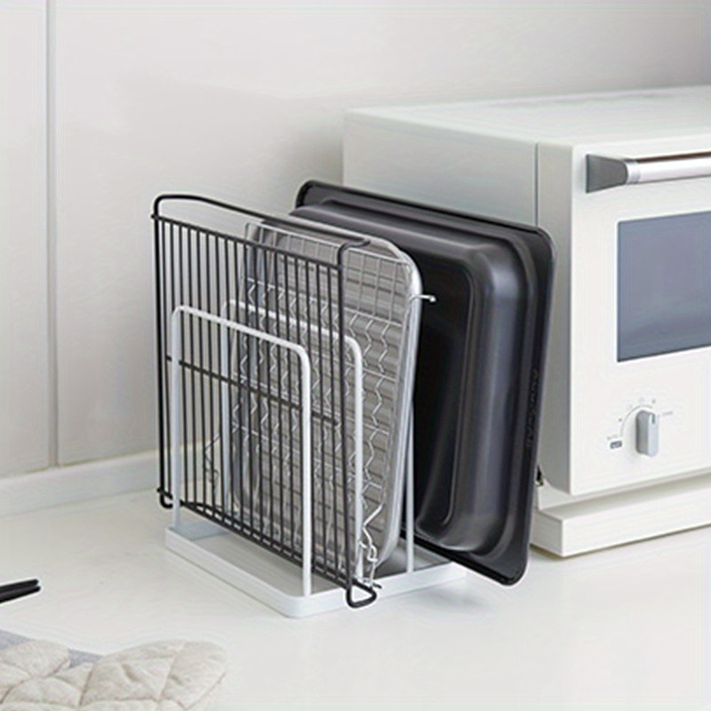 垂直まな板ラック 4 層キッチントレイベーキングトレイオーガ - Kitchen Baking Tray Rack のレビューと価格