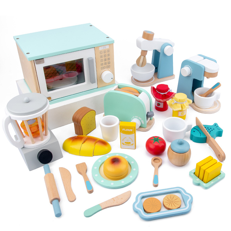 木製ごっこ遊びキッチンセット 子供用 ミニクッキング＆ベーキ - Kitchen Kids Baking Set のレビューと価格