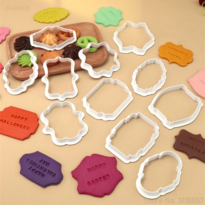 4個入り ヴィンテージ風プレートフレーム クッキーカッター  - Kitchen Baking Tools Names のレビューと価格