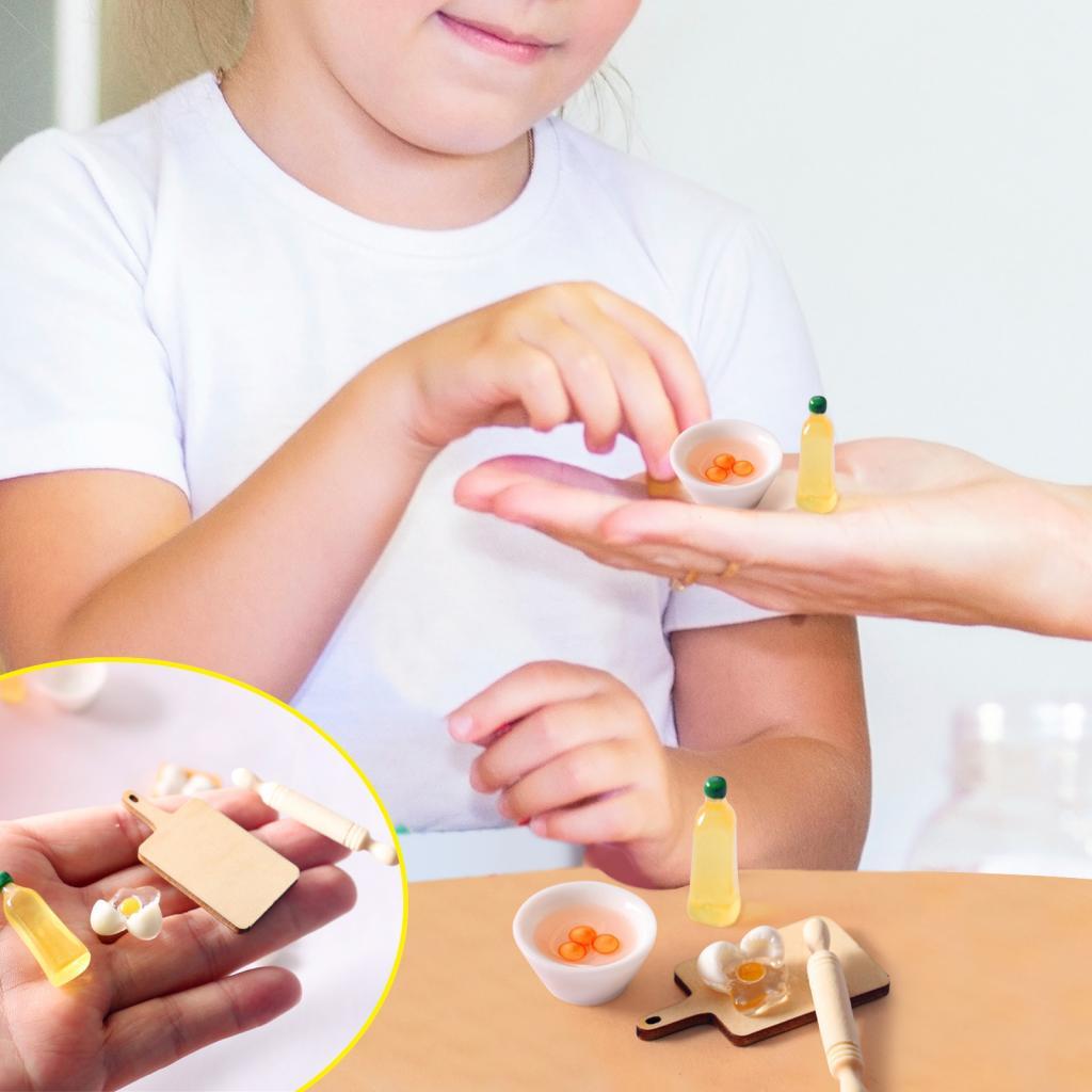 ミニチュアキッチン ドールハウス パン 木製食品モデル ベー - Kitchen Kids Baking Set のレビューと価格