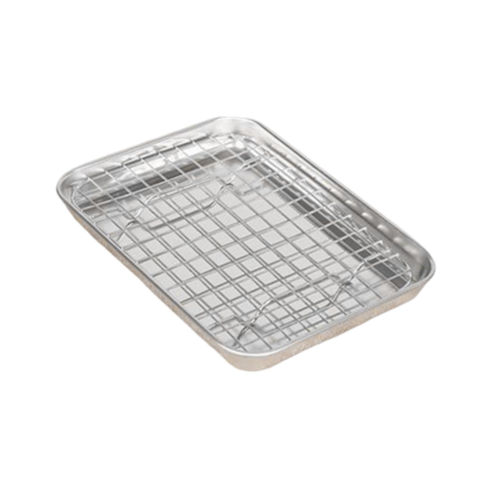 ワイヤーラック付きベーキングシート 耐久性のあるステンレス製 - Kitchen Baking Tray Rack のレビューと価格